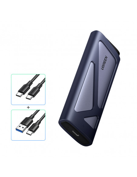 
M.2 NVMe/ SATA SSD korpusas - sidabrinis
