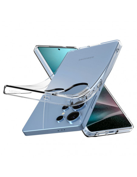 
„Samsung Galaxy S25 Ultra“ skystųjų kristalų dėklas – skaidrus
