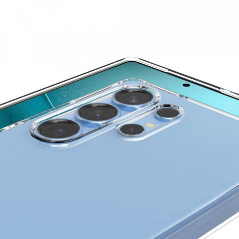 
„Samsung Galaxy S25 Ultra“ skystųjų kristalų dėklas – skaidrus
