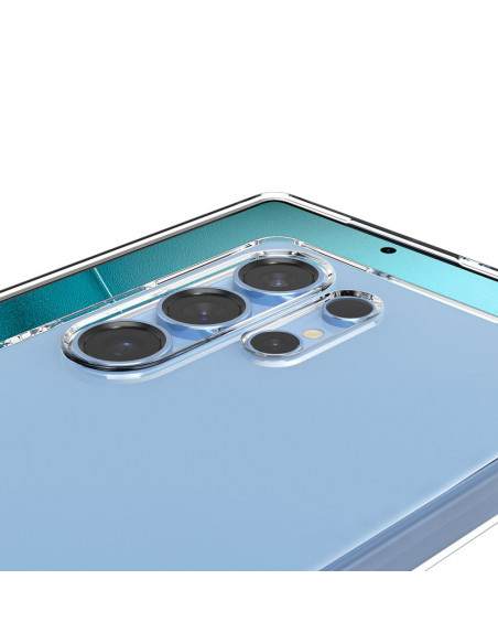 
„Samsung Galaxy S25 Ultra“ skystųjų kristalų dėklas – skaidrus
