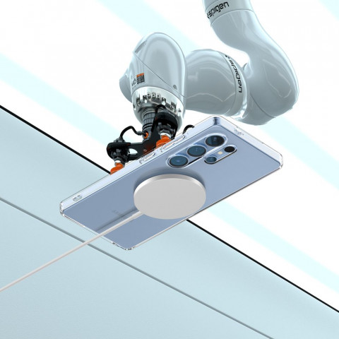 
„Samsung Galaxy S25 Ultra“ skystųjų kristalų dėklas – skaidrus
