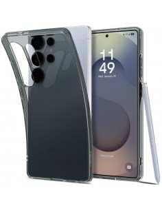 
„Samsung Galaxy S25 Ultra“ skystųjų kristalų dėklas – pusiau permatomas
