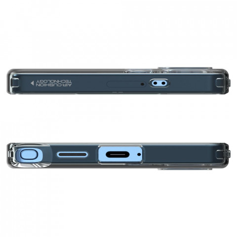 
„Samsung Galaxy S25 Ultra“ skystųjų kristalų dėklas – pusiau permatomas
