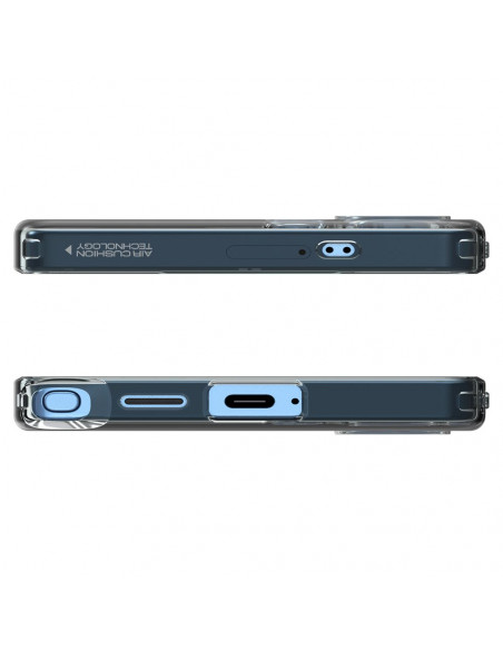 
„Samsung Galaxy S25 Ultra“ skystųjų kristalų dėklas – pusiau permatomas
