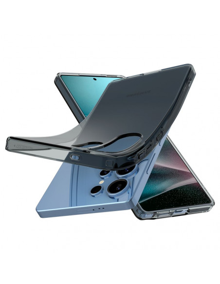 
„Samsung Galaxy S25 Ultra“ skystųjų kristalų dėklas – pusiau permatomas
