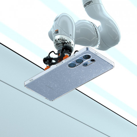 
„Samsung Galaxy S25 Ultra“ skystųjų kristalų dėklas – skaidrus ir blizgus
