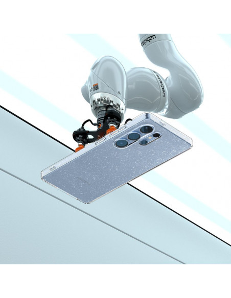 
„Samsung Galaxy S25 Ultra“ skystųjų kristalų dėklas – skaidrus ir blizgus
