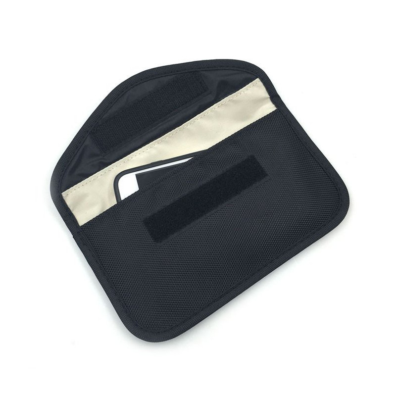 Apsaugos nuo vagystės dėklas automobilio raktams Faraday narvas 20x11cm juodas