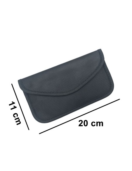 Apsaugos nuo vagystės dėklas automobilio raktams Faraday narvas 20x11cm juodas Apsaugos nuo vagystės dėklas automobilio raktams Faraday narvas 20x11cm juodas
