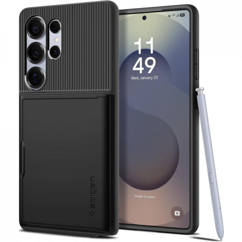 
„Samsung Galaxy S25“ itin plonas „Armor CS“ dėklas – juodas
