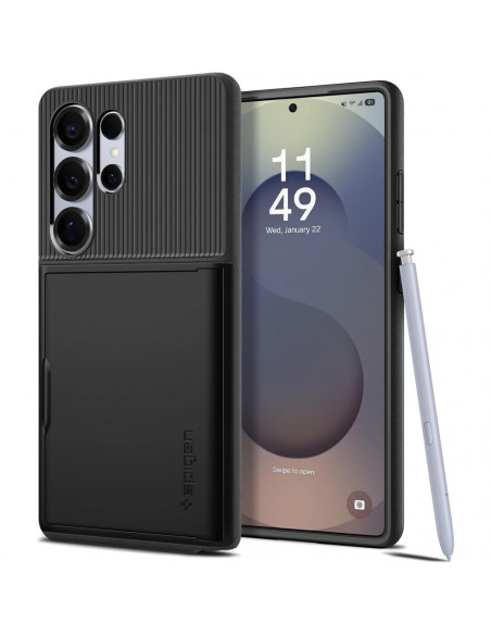 
„Samsung Galaxy S25“ itin plonas „Armor CS“ dėklas – juodas
