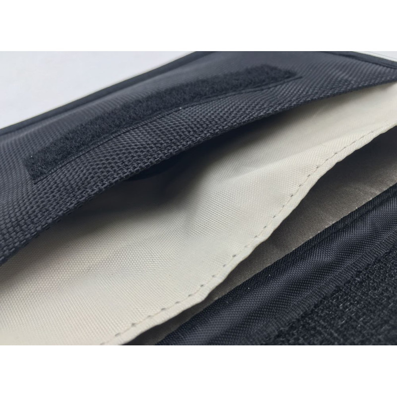 Apsaugos nuo vagystės dėklas automobilio raktams Faraday narvas 20x11cm juodas