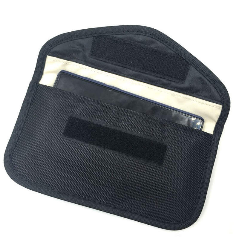Apsaugos nuo vagystės dėklas automobilio raktams Faraday narvas 20x11cm juodas