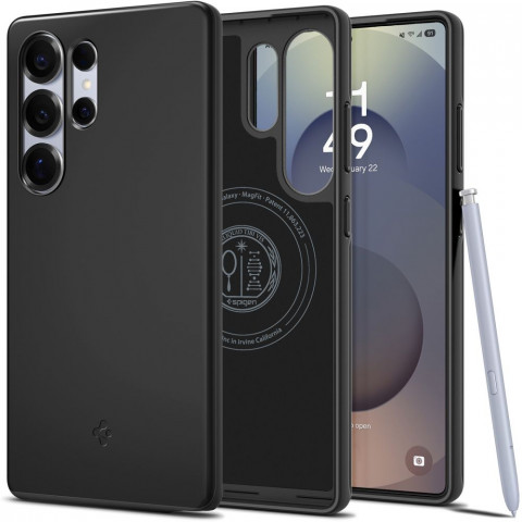 
Samsung Galaxy S25 Ultra Thin Fit Mag galinis dėklas - juodas
