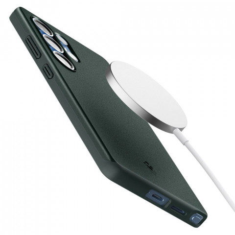 
Samsung Galaxy S25 Ultra Thin Fit Mag galinis dėklas - žalias
