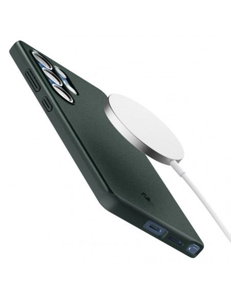 
Samsung Galaxy S25 Ultra Thin Fit Mag galinis dėklas - žalias
