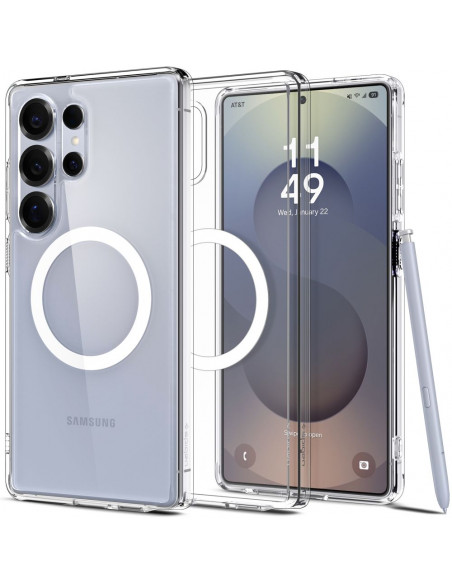 
„Ultra Hybrid Mag“ dėklas, skirtas „Samsung Galaxy S25 Ultra“ – skaidrus
