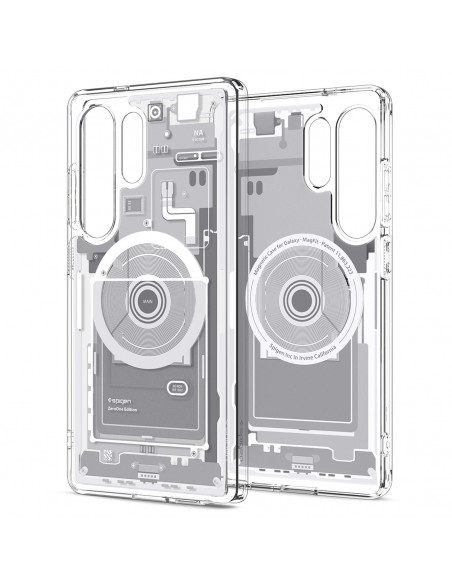 
„Ultra Hybrid Mag“ dėklas, skirtas „Samsung Galaxy S25 Ultra Zero One“ – baltas
