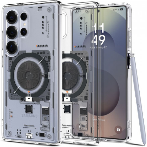 
„Ultra Hybrid Mag“ dėklas, skirtas „Samsung Galaxy S25 Ultra Neo One“ – skaidrus
