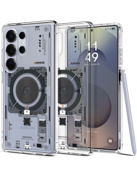 
„Ultra Hybrid Mag“ dėklas, skirtas „Samsung Galaxy S25 Ultra Neo One“ – skaidrus
