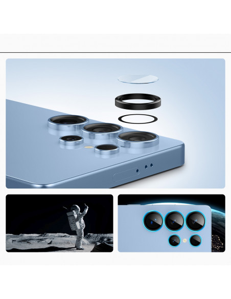 
Kameros dėklas, skirtas „Samsung Galaxy S25 Ultra“, juodas - 2 vnt.
