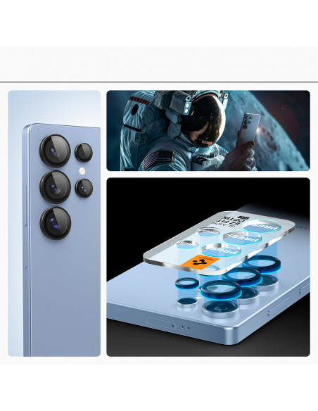 
Kameros dėklas, skirtas „Samsung Galaxy S25 Ultra“, juodas - 2 vnt.
