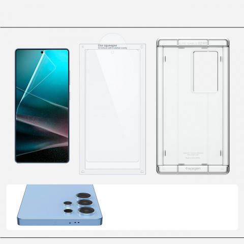 
Hibridinis stiklas, skirtas „Samsung Galaxy S25 Ultra Elite Shield EZ FIT“ - skaidrus
