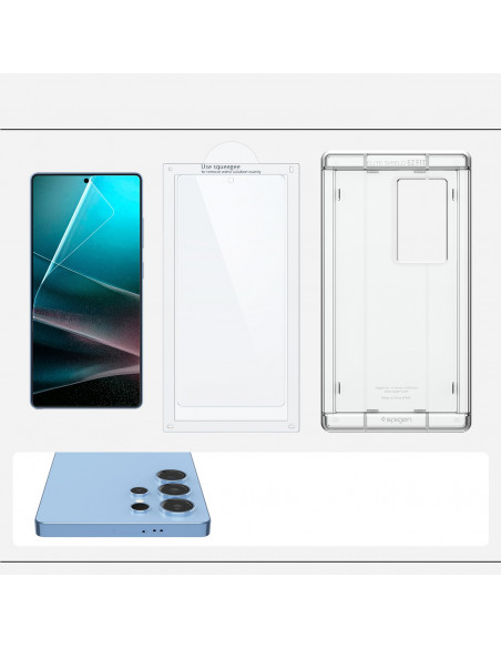 
Hibridinis stiklas, skirtas „Samsung Galaxy S25 Ultra Elite Shield EZ FIT“ - skaidrus
