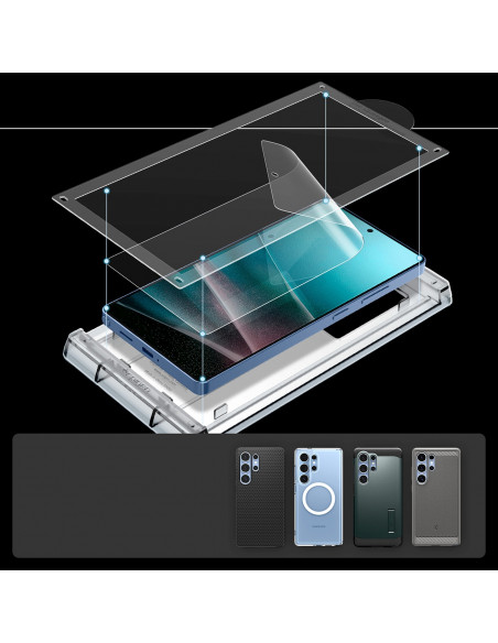 
Hibridinis stiklas, skirtas „Samsung Galaxy S25 Ultra Elite Shield EZ FIT“ - skaidrus
