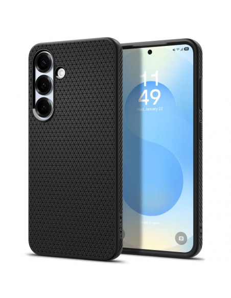 
„Samsung Galaxy S25+“ „Liquid Air“ dėklas – matinės juodos spalvos
