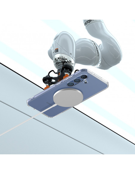 
„Samsung Galaxy S25+“ skystųjų kristalų dėklas – skaidrus
