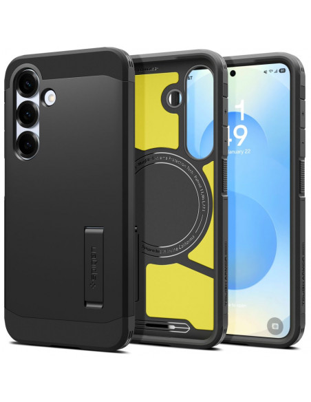 
„Samsung Galaxy S25+“ tvirtas „MagSafe“ dėklas – juodas
