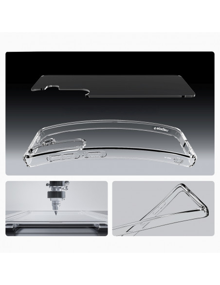 
„Samsung Galaxy S25+ Ultra Hybrid“ dėklas – skaidrus
