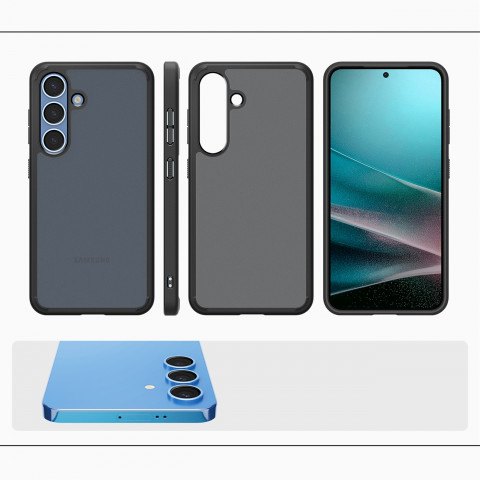 
„Samsung Galaxy S25+ Ultra Hybrid“ dėklas – juodas
