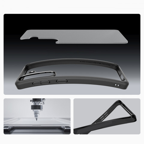 
„Samsung Galaxy S25+ Ultra Hybrid“ dėklas – juodas
