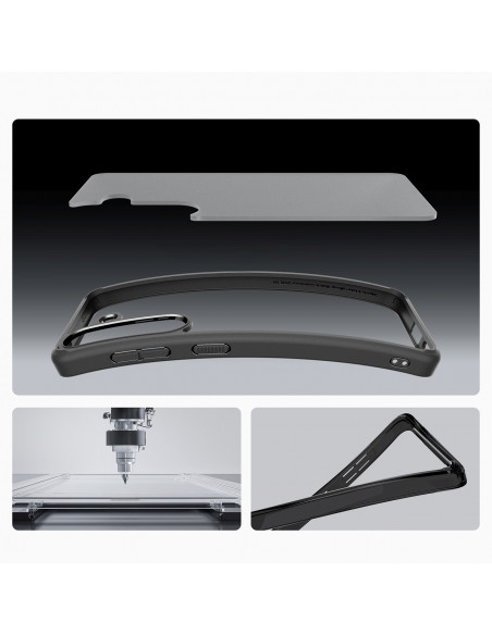 
„Samsung Galaxy S25+ Ultra Hybrid“ dėklas – juodas
