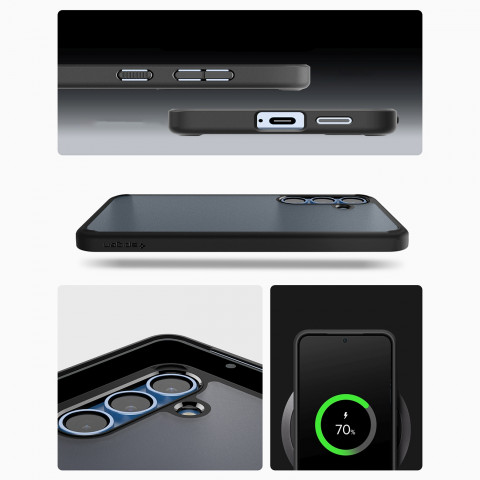 
„Samsung Galaxy S25+ Ultra Hybrid“ dėklas – juodas
