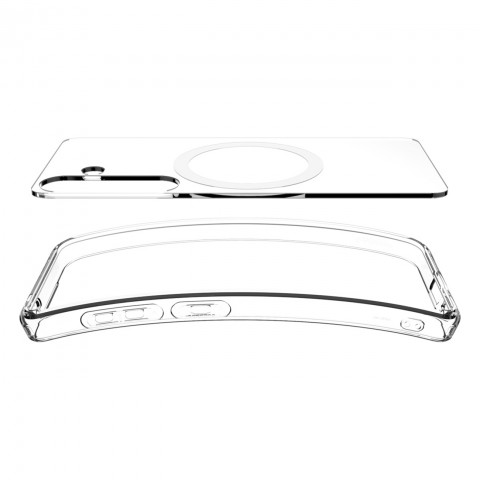 
„Samsung Galaxy S25+ Ultra Hybrid Mag“ dėklas – skaidrus
