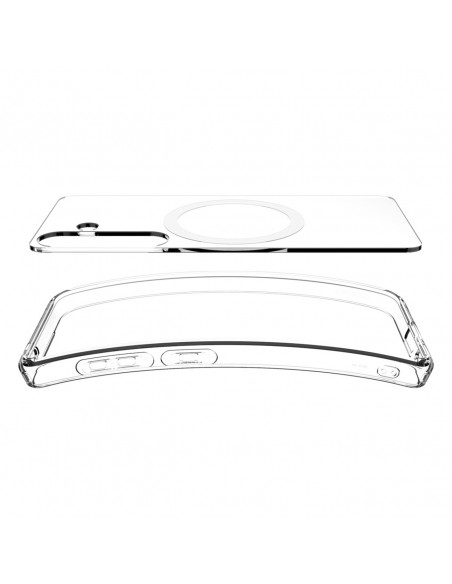 
„Samsung Galaxy S25+ Ultra Hybrid Mag“ dėklas – skaidrus
