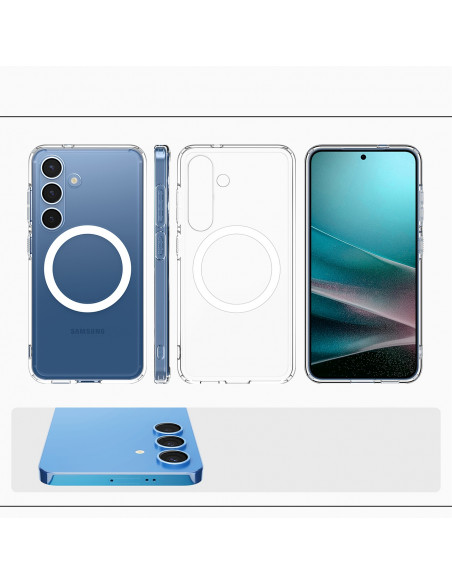 
„Samsung Galaxy S25+ Ultra Hybrid Mag“ dėklas – skaidrus
