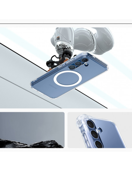 
„Samsung Galaxy S25+ Ultra Hybrid Mag“ dėklas – skaidrus
