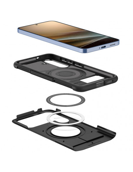 
„Samsung Galaxy S25+“ plonas šarvuotas dėklas – juodas
