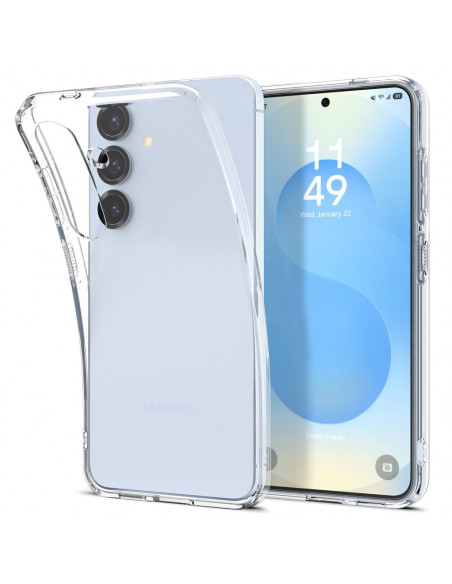 
„Samsung Galaxy S25“ skystųjų kristalų dėklas – skaidrus
