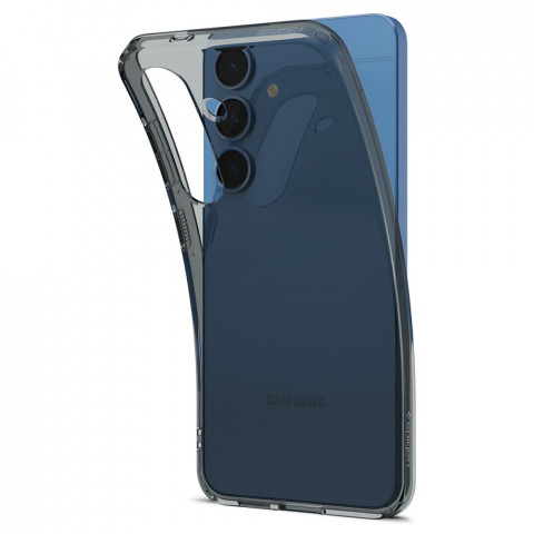 
„Samsung Galaxy S25“ skystųjų kristalų dėklas – juodas permatomas
