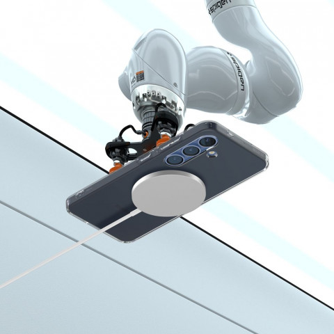 
„Samsung Galaxy S25“ skystųjų kristalų dėklas – juodas permatomas
