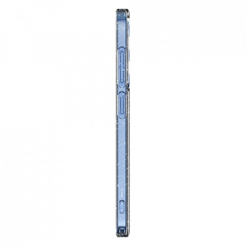 
„Samsung Galaxy S25“ skystųjų kristalų dėklas – blizgučiais permatomas
