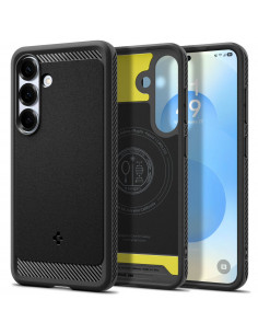 
„Samsung Galaxy S25 Rugged Armor MagSafe“ dėklas – matinės juodos spalvos
