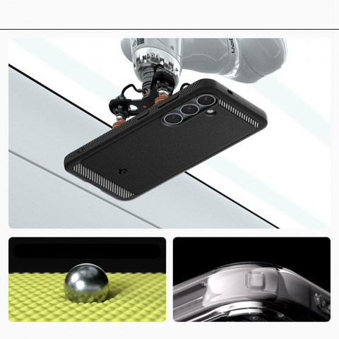 
„Samsung Galaxy S25 Rugged Armor MagSafe“ dėklas – matinės juodos spalvos
