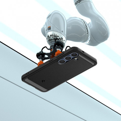 
„Samsung Galaxy S25 Rugged Armor MagSafe“ dėklas – matinės juodos spalvos

