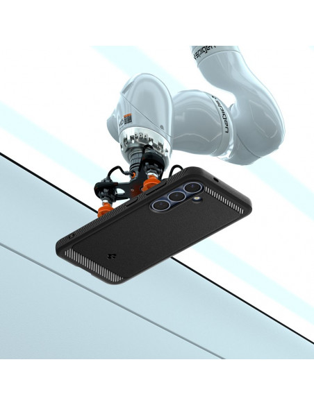 
„Samsung Galaxy S25 Rugged Armor MagSafe“ dėklas – matinės juodos spalvos
